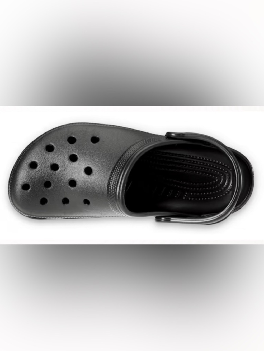 NWT [CROCS] Classic Clogs Sporty Comfort Slip-Ons Water-Friendly Black M 10/W 12 - Picture 4 of 13